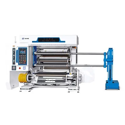 Máquina cortadora automática de rollos de película plástica