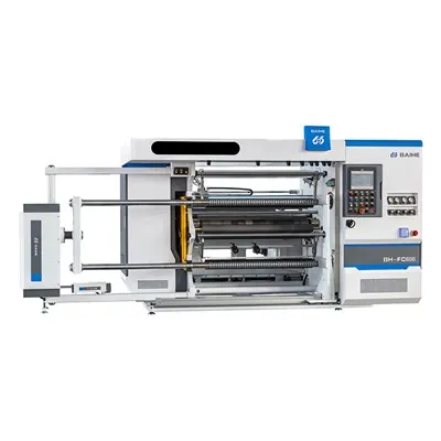 Máquina cortadora y rebobinadora de papel de alta velocidad