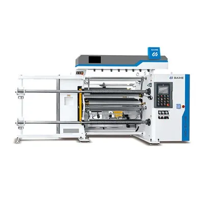 Cortadora rebobinadora de alta velocidad para película plástica